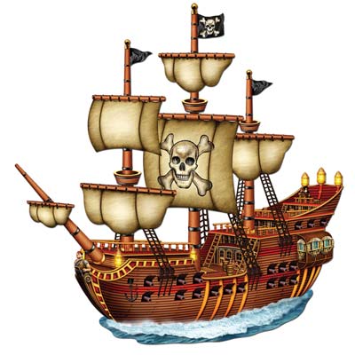 Jointed Pirate Ship 31" Jointed Pirate Ship 31"