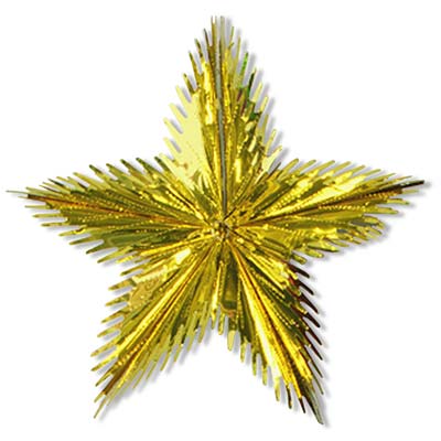 Leaf Starburst 16" Gold