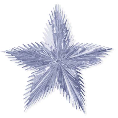 Leaf Starburst 16" Silver
