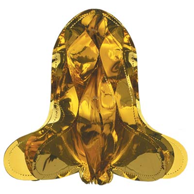 Metallic Bell 12" Gold