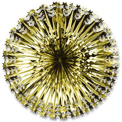 Deluxe Star Fan 24" Gold