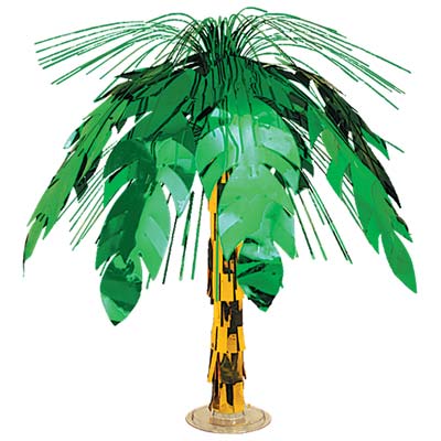 Palm Tree Cascade Centerpiece 18" Palm Tree Cascade Centerpiece 18"