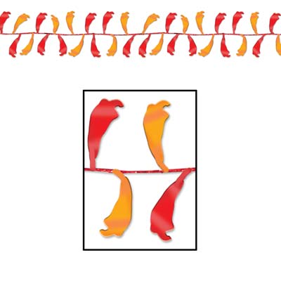 Gleam 'N Flex Chili Pepper Garland 25'