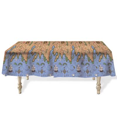 Treasure Map Tablecover 54" x 108"