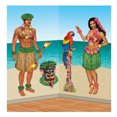 Hula Girl & Polynesian Guy Props 21"-60" Hula Girl & Polynesian Guy Props 21"-60"