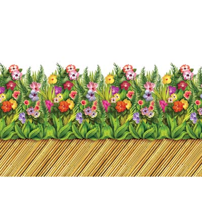 Tropical Flower & Bamboo Walkway Border 24" x 30' Tropical Flower & Bamboo Walkway Border 24" x 30'