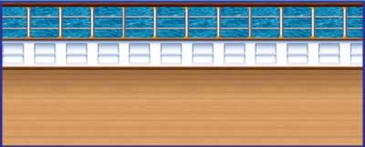 Cruise Ship Deck Backdrop 4' x 30' Cruise Ship Deck Backdrop 4' x 30'
