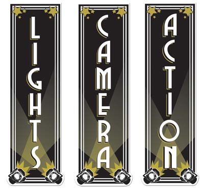 Lights, Camera, Action Cutouts 20"