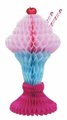 Tissue Ice Cream Sundae 14" Prop