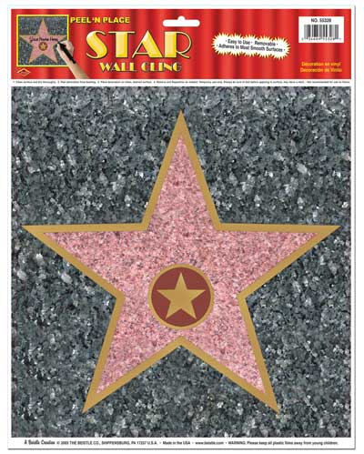 Star Cling Peel-N-Place 12" x 15" Star Cling Peel-N-Place 12" x 15"