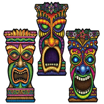 Tiki Cutout 22" Cardboard cutout Prop