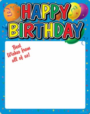 Happy Birthday Partygraph 23" x 18"
