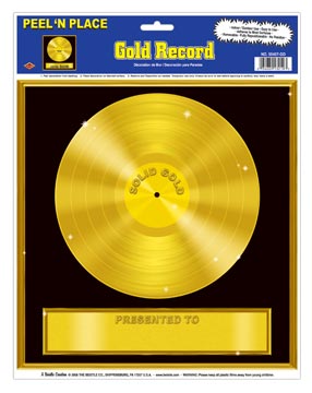 Gold Record Peel 'N Place 12" x 15" Sheet