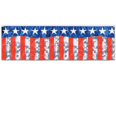 FR Metallic Stars & Stripes Fringe Banner FR Metallic Stars & Stripes Fringe Banner