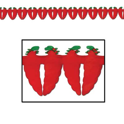 Chili Pepper Garland 5½" x 12' Chili Pepper Garland 5½" x 12'