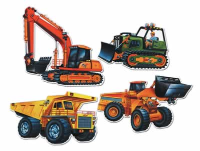 Construction Vehicle Cutouts 16" Construction Vehicle Cutouts 16"