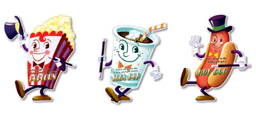 Movie Night Cutouts 18" Movie Night Cutouts 18"
