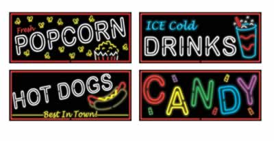 Neon Food Sign Cutouts 21" Neon Food Sign Cutouts 21"