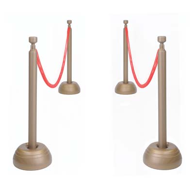 Red Rope Stanchion Decoration Set Red Rope Stanchion Decoration Set