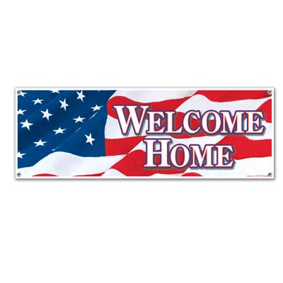 Welcome Home Sign Banner Welcome Home Sign Banner