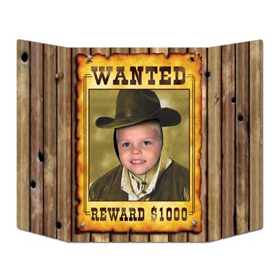 Wanted Poster Photo Prop 3' 1" x 25"