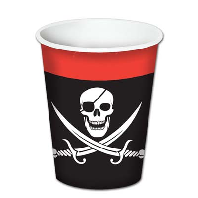 Pirate Beverage Cups 8 Ozs