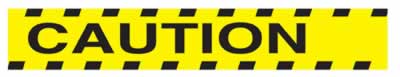 Caution Party Tape 3" x 20' Caution Party Tape 3" x 20'