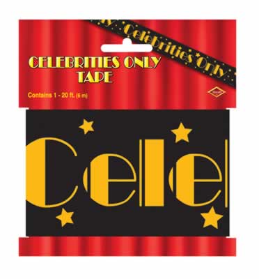 Celebrities Only Party Tape 3" x 20' Celebrities Only Party Tape 3" x 20'