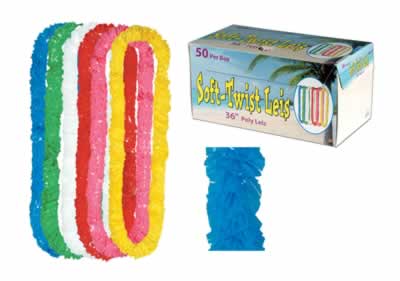 Soft-Twist Poly Leis With Printed Retail Carton Soft-Twist Poly Leis With Printed Retail Carton