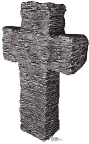  Cross Tombstone Cardboard Standee