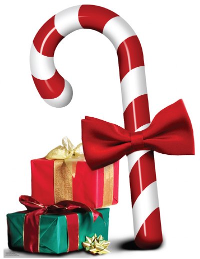  Candy Cane Cardboard Standee