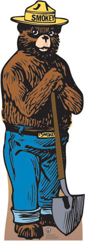 Smokey Bear - USDA Forest Service Cardboard Cutout Standup Prop