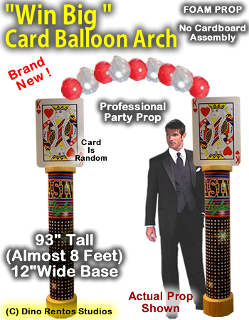 Win Big Ballon Arch - 93 Inch Casino foam prop
