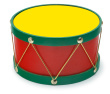 Christmas Drum cardboard Standup