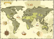 Backdrop - World Map Pirate