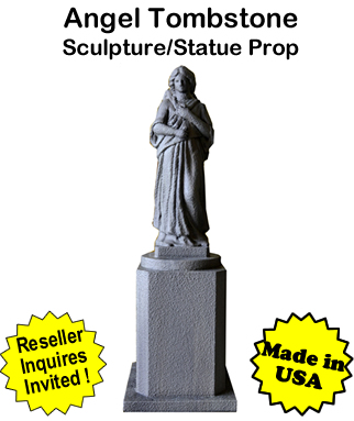 Tombstone Angel Sculpture Statue Prop