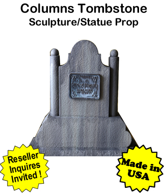 Tombstone Columns Sculpture Statue Prop