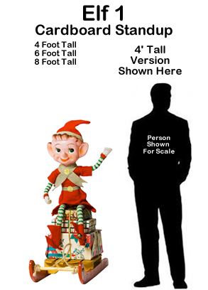  Christmas Elf 1 Cardboard Cutout Standup Prop