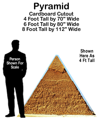 Pyramid Cardboard Cutout Standup Prop
