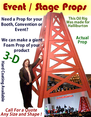 Custom Made Foam Product Props For Events-Trade Shows