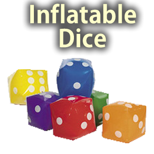Inflatable 12" Dice Props Inflatable 12" Dice Props