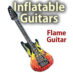 Inflatable 39" Flame Guitar Inflatable 39" Flame Guitar