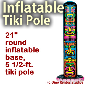 Inflatable Tiki Pole 5.5 Foot Prop