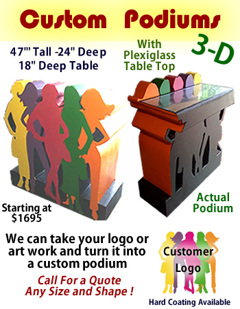 Custom Made Foam Podium - Prop