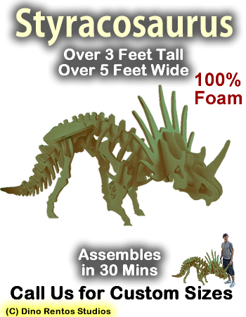 Styracosaurus Dinosaur Foam Prop - Basic Edition