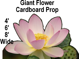 Giant Flower Cardboard Cutout Standup Prop
