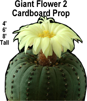 Giant Flower 2 Cardboard Cutout Standup Prop