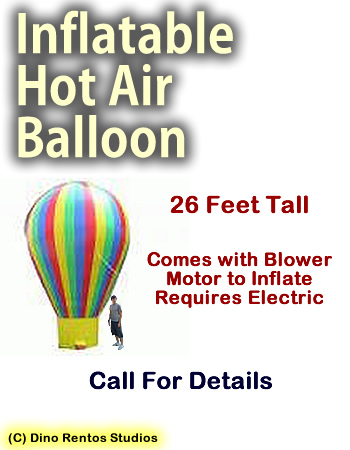 Inflatable Prop Giant Hot Air Balloon - 26 Foot Tall Inflatable Prop Giant Hot Air Balloon - 26 Foot Tall