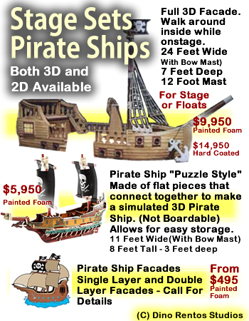 Pirate Ship Foam Stage Sets