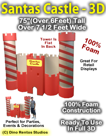 Santas' Castle Foam Prop